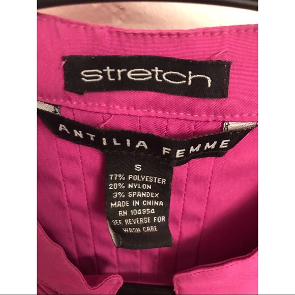 Magenta Ruffle Blouse - Picture 5 of 5